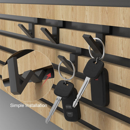 Acoustic Slat Wall Utility Hook – 5 Pack