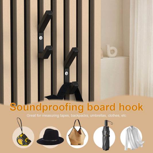 4-Pack Acoustic Slat Wall Hooks