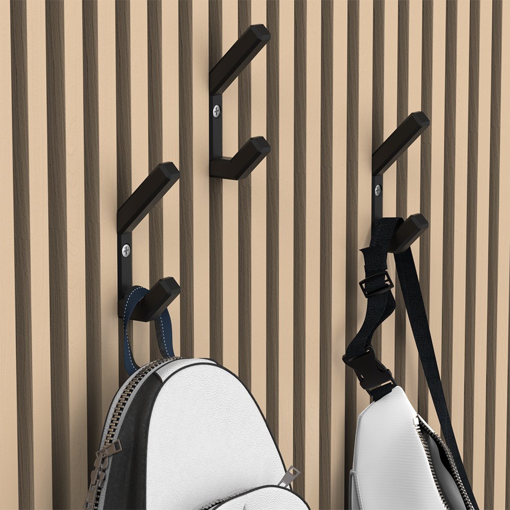 4-Pack Acoustic Slat Wall Hooks