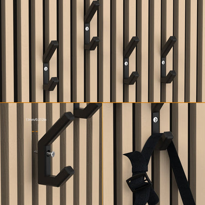 4-Pack Acoustic Slat Wall Hooks