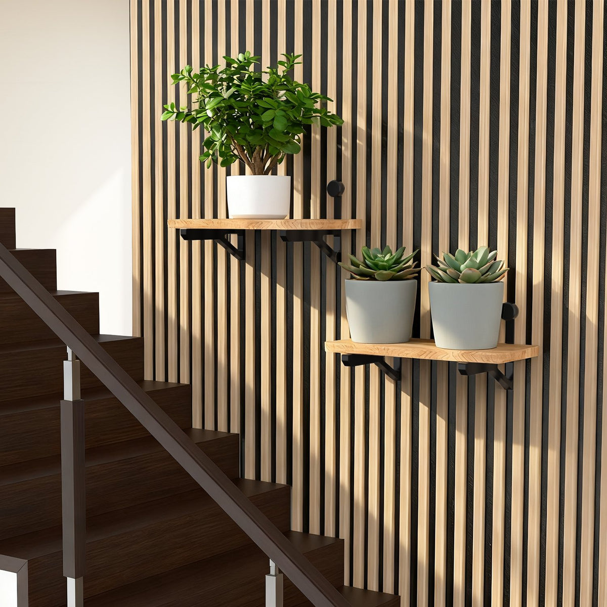Acoustic Slat Wall Display Shelf