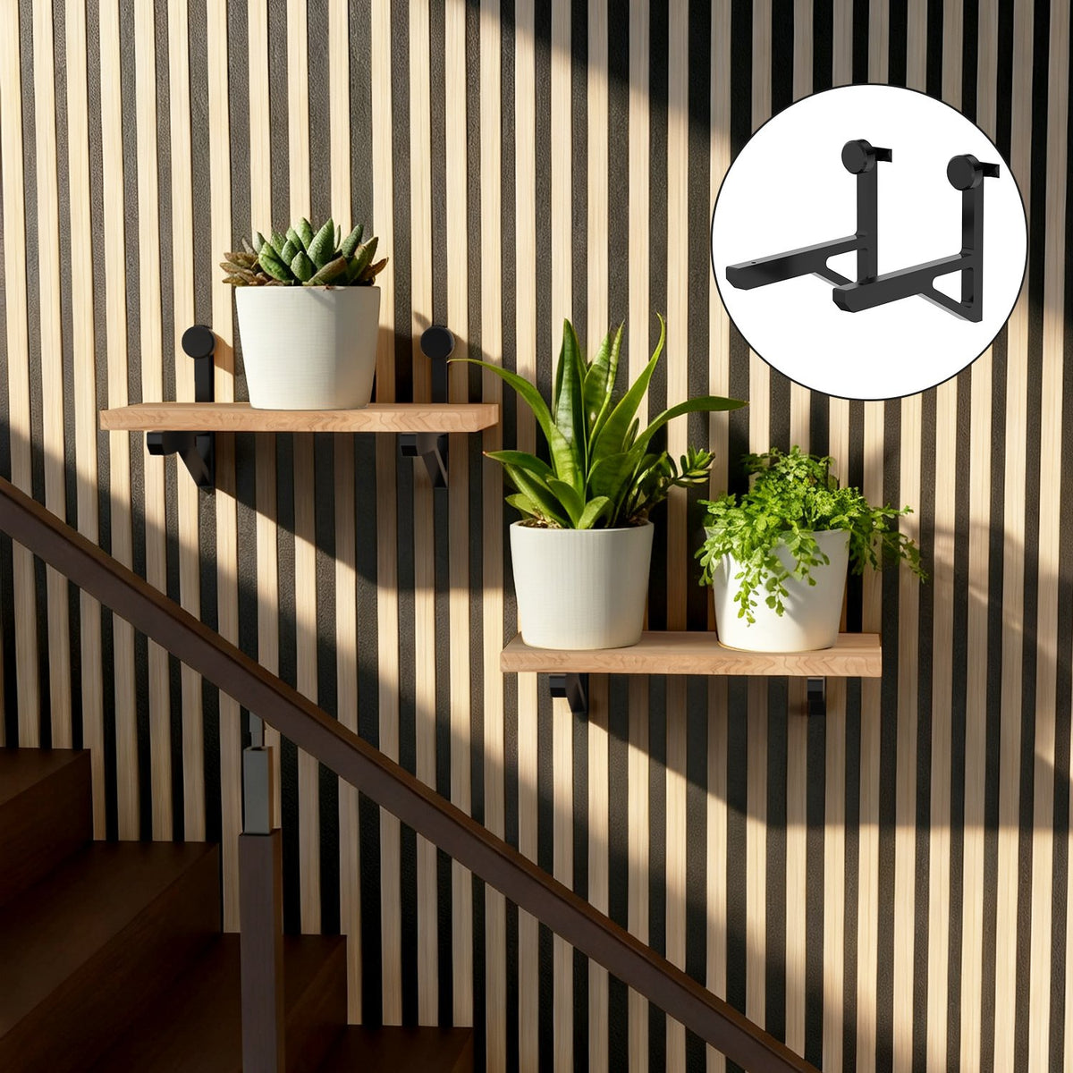 Acoustic Slat Wall Display Shelf