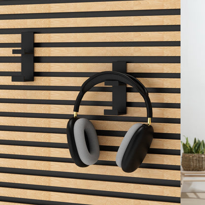 Headphone Stand for Acoustic Slat Wall Panels
